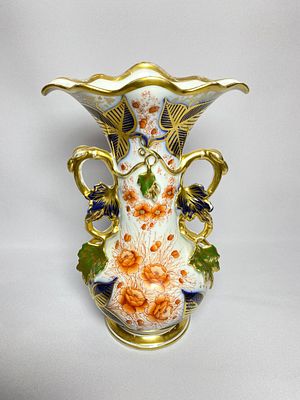 Старинная французская ваза ручной работы начала XX века с клеймом P&amp;A. Материал фарфор 