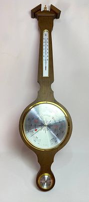 Огромный винтажный барометр или метеостанция. Производство Германия. Время изготовления вторая 