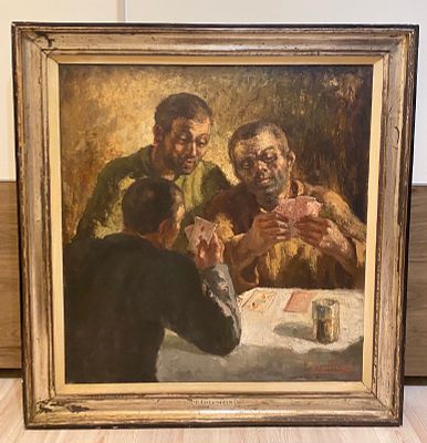 Оригинальная картина известного Бельгийского художника Herman EBERSTEIN ( Герман Эберштейн) 