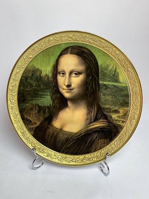Настенная тарелка с изображением "Моны Лизы&raquo;. Производство мануфактуры Krautheim &amp; Adelberg 