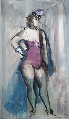 Рудаков Константин Иванович (1891-1949 )кокетка 
серия работ "Koketten und Kavaliere 