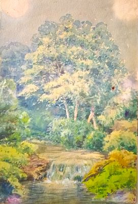 Бумага, акварель 22,5х16см 
конец 19 начало 20 века