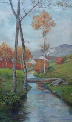 Неизвестный художник начало ХХ века 
пейзаж 
холст масло