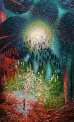 Орлов Василий Сергеевич (1910–2010) 
холст масло 
размер 50 х 31 см 
Орлов 