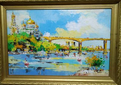 картина неиз. художник 
Ростов -на- Дону 
холст масло 38 х 50 