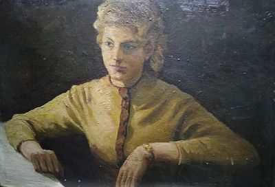 Елисеев Лев Викторович (1930 г.р.) 
картон масло размер 70*50 см