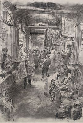 Кащеев Константин Герасимович (1916–1988). На восточном базаре . Кащеев Константин Герасимович 