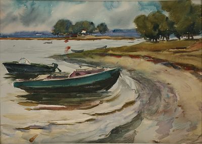 Курилович Александр Михайлович. 
Бумага, акварель. Размер 
Курилович Александр 