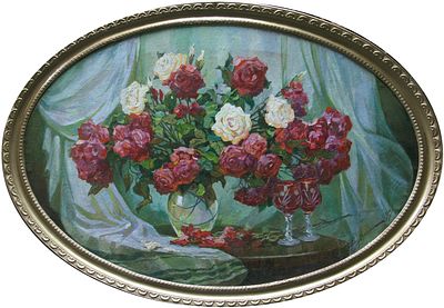 Акименко Виталий Иванович (1928 г.р.) 
Картон, масло . 
Заслуженный художник России. 