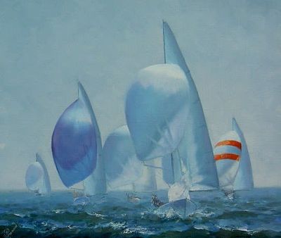 Родионов Александр Юрьевич 
Регата 
холст масло 50 х 60 см 
