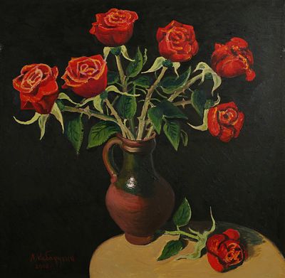 Кабарухин Леонид Андреевич (1951 г.р. ) 
холст масло 
Учился в Ростовском 