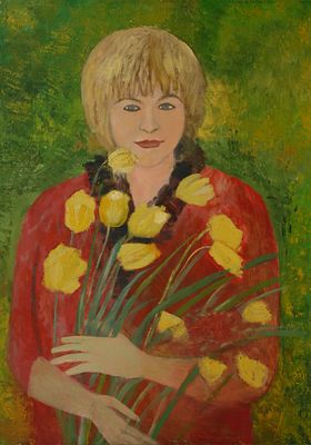 Дрампьян -Донской Евгений Сергеевич ( 1932-2011 ) старочеркасск 
холст масло 70 х 50 см 