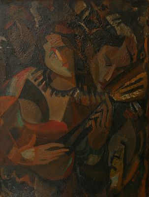 Дрампьян-Донской Евгений Сергеевич ( 1932-2011 ) 
картон масло 70 х 60 см 
