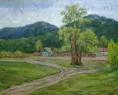 Соколов Семен Семенович (1929-2008) 
Картон, масло . Размер 63 х70 см. 
Соколов Семен 