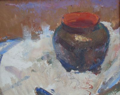 Баланова Клавдия Ерофеевна
(1915–2005). Натюрморт. 1955 г. Катон, масло. 30Х24 см. На обороте 