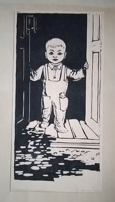 Гравюра. середина XX века. В хорошем состоянии