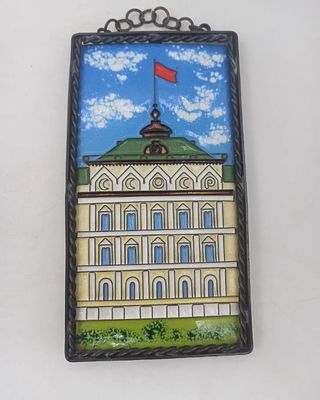 Панно настенное СССР. Панно настенное 
Сувенирное 
СССР, 1980 гг 
Русский сувенир 
Металл, медь 