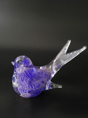 Пресс-папье муранское стекло. Фигурка птички или пресс-папье из муранского стекла.V.Nason&amp;Co 