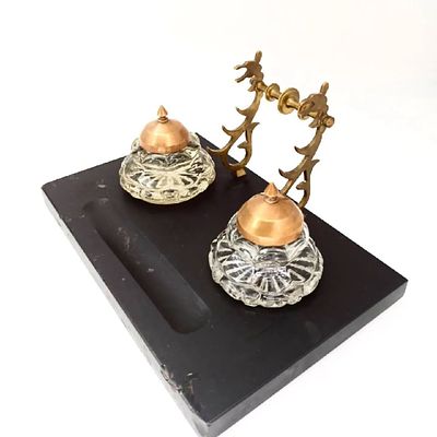 Письменный прибор СССР. Раритет! 
Письменный настольный прибор времён СССР 
50-60 гг 
Каменный 