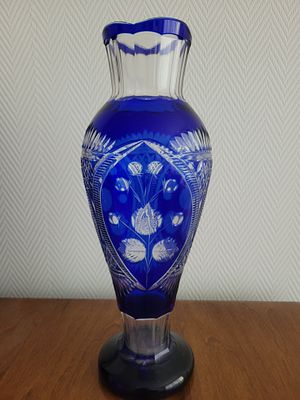 Ваза хрустальная Чертополох Дятьковский завод СССР. Хрустальная ваза в идеальном состоянии ❣️ 