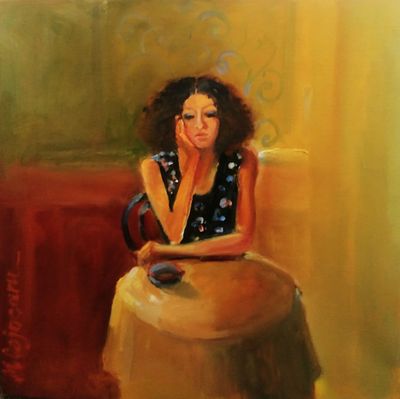 מרים קוג'וקרו - סופי. שמן על בד 40X40 חתום