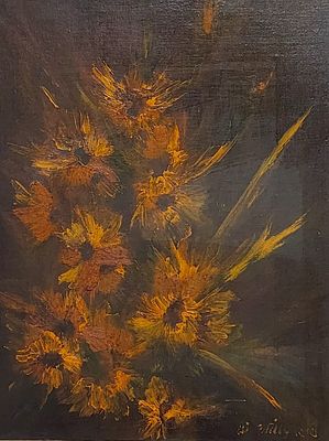 מאיר שטיינגולד - ללא כותרת. שמן עלבד 40X52 חתום .