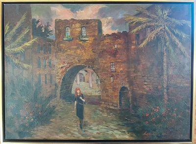 אנדריאן ז'ודרו (1965 - דמות אישה. שמן על בד 100X70 חתום .