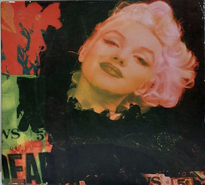 דגנית בלכנר - מרלין מונרו. הדפס צבוע ביד 40X40 חתום