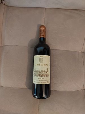 יין אדום - קלו דה גת 2007,היין נשמר במקרר בטמפרטורה מבוקרת .מכירת אלכוהול אך ורק לאנשים שמלאו להם 