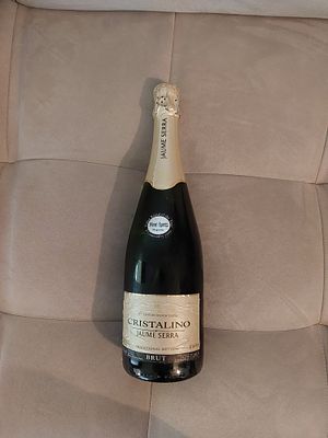 לבן - שמפניה קריסטאליאנו, היין נשמר במקרר בטמפרטורה מבוקרת .מכירת אלכוהול אך ורק לאנשים שמלאו להם 