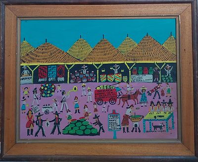 Roman Lopez - שוק. שמן על בד 40X50 חתום .