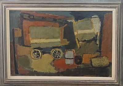 גרשון רנרט - עגלה. שמן על בד 50X75 חתום