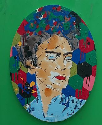 איתמר טל - פרידה קאלו. שמן על בד 40X30 חתום .