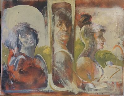 גרטי רובנשטיין - שמן על בד 70X60 חתום .