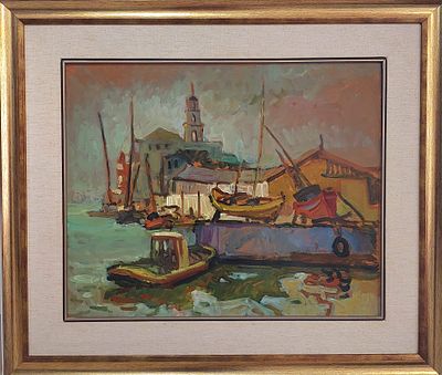 אבי שוורץ - שמן על בד 60X50 חתום .