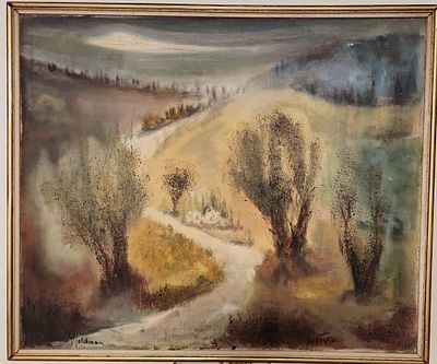 אלברט גולדמן - בדרך לירושלים. שמן על בד 55X45 חתום . אלברט גולדמן (צייר ישראלי): 
תקופת חיים: 