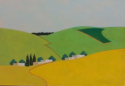 איצו רימר - גליל תחתון ציור באיכות מוזיאלית של האמן. שמן על בד 30X40 חתום, אודות איצו רימר: 
איצו 