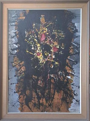 יעקב וכסלר - ללא כותרת . שמן על עץ 70X100 חתום .יעקב וכסלר (צייר) (1912–1995): 
אמן ישראלי בולט 