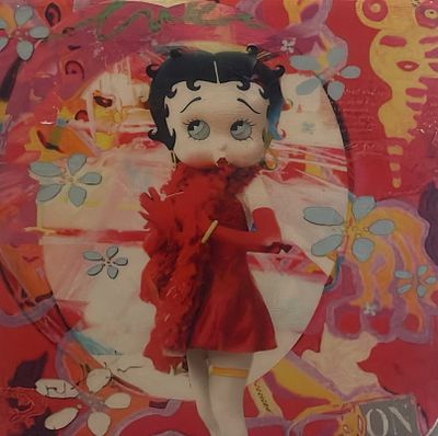 דגנית בלכנר - הדפס צבוע ביד 40X40 חתום.דגנית בלכנר היא אמנית ישראלית ילידת 1957. 
סגנון: היא ידועה 