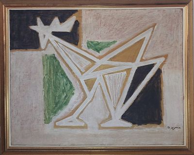 אהרון כהנא - תרנגול . שמן על בד 80X100 ס"מ חתום .1955. לא מתקבלות הצעות פחות 4000 . דולר המחיר לא 