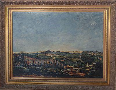 אהרון כהנא - נוף . שמן על בד 50X60 ס"מ חתום.אהרון כהנא (1905–1967) היה צייר וקרמיקאי ישראלי בולט 