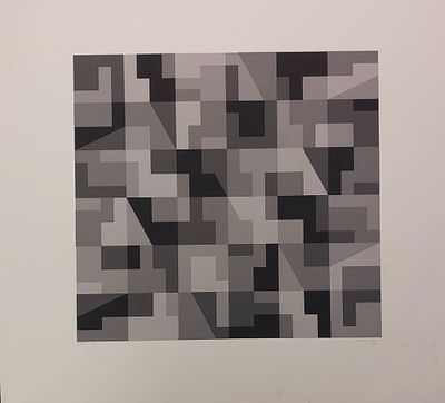 נורמן איבס. - לטוגרפיה מידות היצירה 45.7x45.7 ס"מ חתום . משנת 1970, נורמן איבס. היצירה היא דפוס 