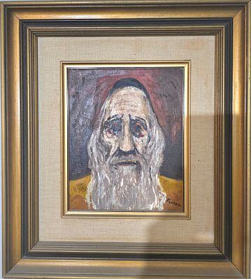 פרנקל - שמן על בד 21X22 ס"מ חתום .