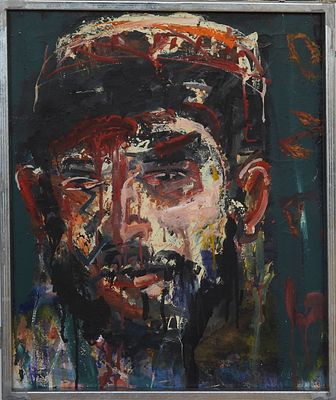 ז'אק ז'אנו - דיוקן עצמי. שמן על בד, 69x50 ס"מ, חתום..ציור חשוב מאוד של האמן . מגיע מאוסף אומנות 