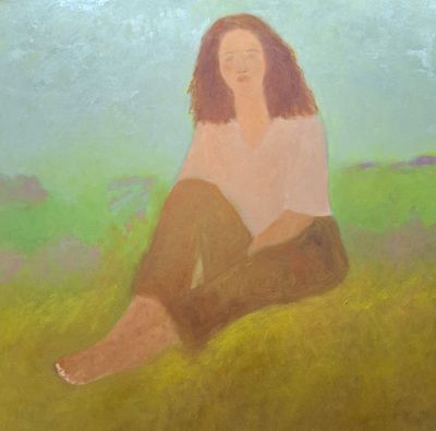 אסנת רייזמן - קיבוצניקית. שמן על בד 100X100 ס"מ חתום . אסנת רייזמן (Osnat Reisman) היא אמנית וציירת 