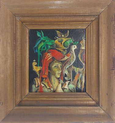 סנדי מנד - שמן על בד 25X20 חתום .