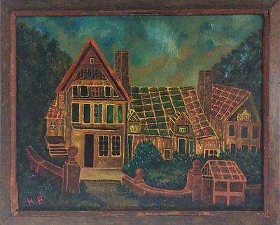 הרי ברון - שמן על בד 62X50 חתום .