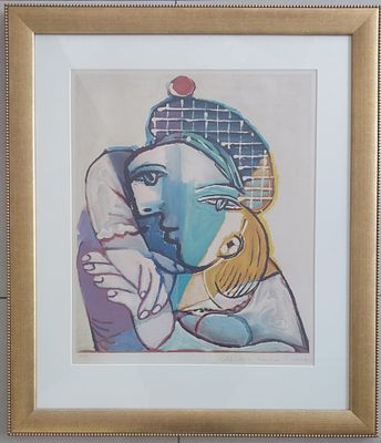 פבלו פיקסו - ליטוגרפיה חתומה על ידי נכדתו של האמן, Marina Picasso , מרינה פיקאסו, הציור המקורי 