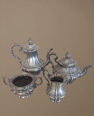 כלי כסף - סט כלי כסף משקל 2,087. גרם .חתום 800.