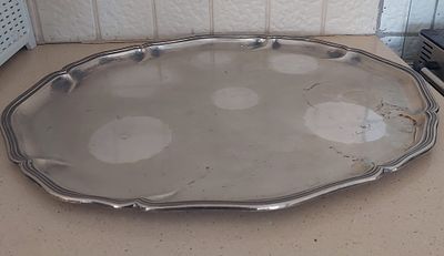 מגש מכסף משקל 1835 גרם . חתום 800. .